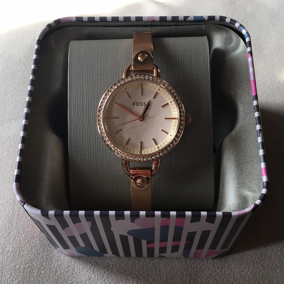 Fossil Rose Gold Bq363 Watch 